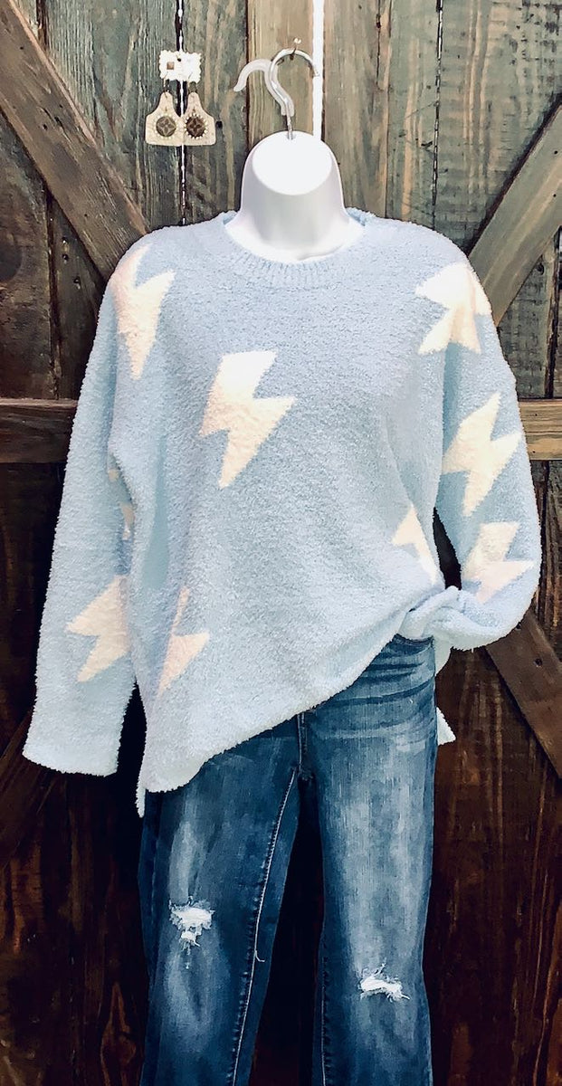 Grey lightning best sale bolt sweater