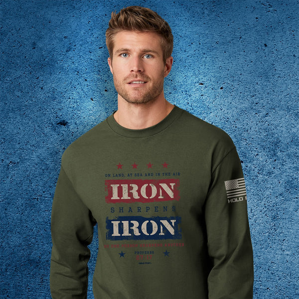 HOLD FAST - IRON SHARPENS IRON LONG SLEEVE T-SHIRT